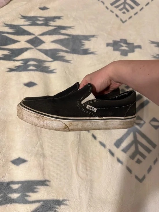 Vans Black Slip-On Canvas Sneakers - Picture 3 of 3